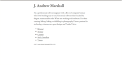 Desktop Screenshot of johnandrewmarshall.com
